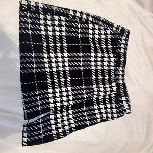 plaid mini skirt